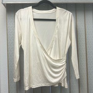 Nordstroms Blouse classy off white great with a blazer or alone.